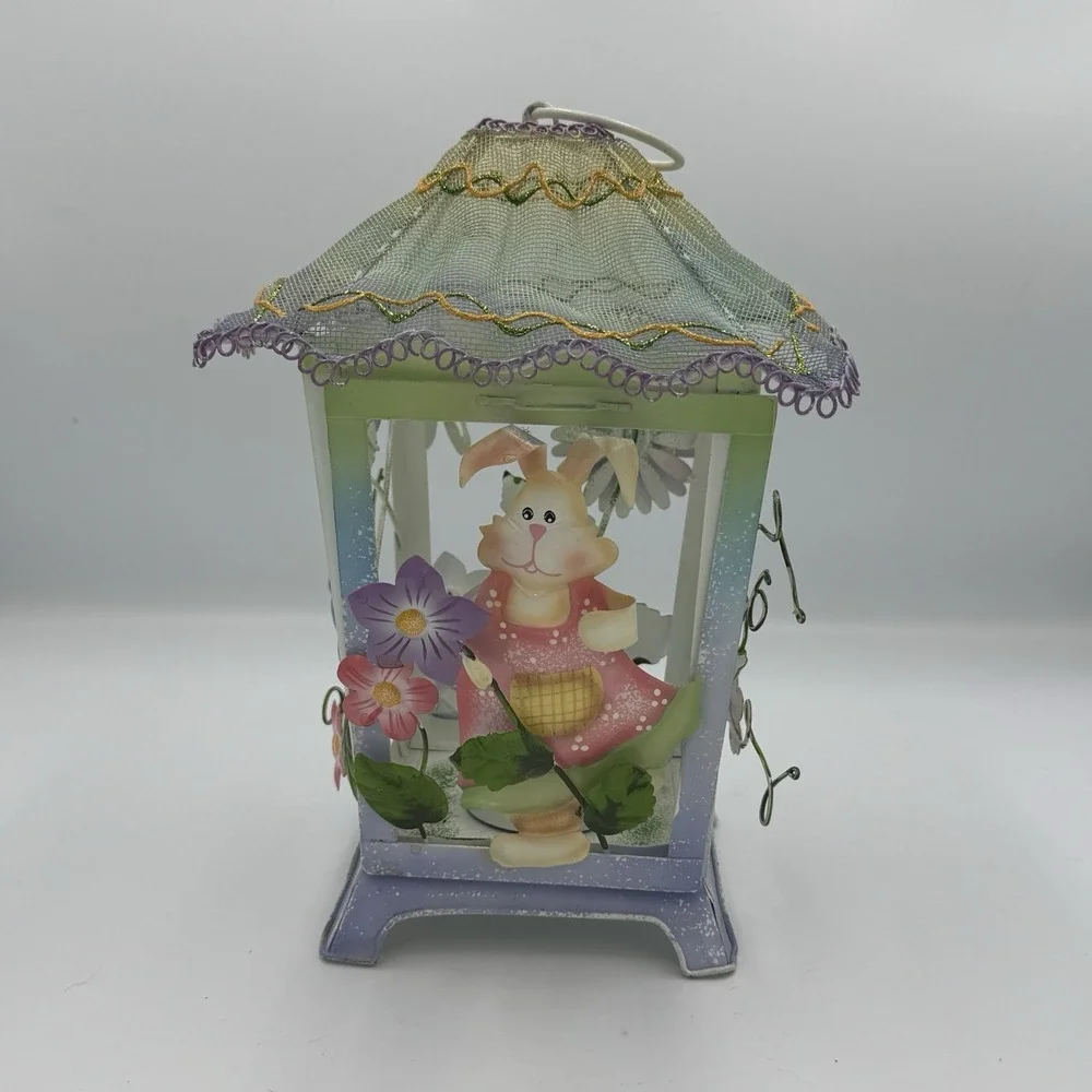Metal‎ Spring/Easter Tea light Lantern